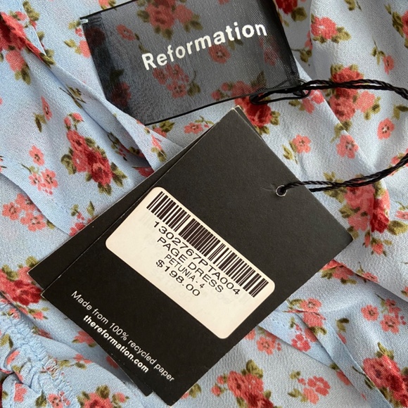 REFORMATION Page Dress in Petunia - Size 4, NWT - Picture 5 of 5